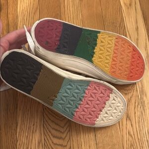 American Eagle PRIDE High-Top Sneakers with Rainbow Eyelets